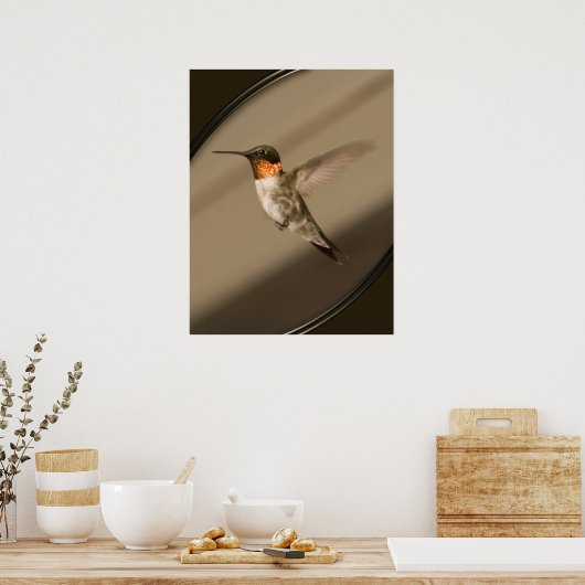 Beija Flor Poster (Keuken)