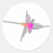 Beija-Flor Ronde Sticker (Voorkant)