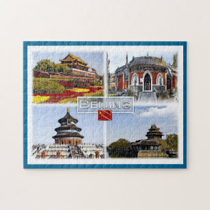 Beijin - China - mozaïek - Legpuzzel