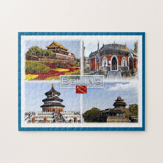 Beijin - China - mozaïek - Legpuzzel (Horizontaal)