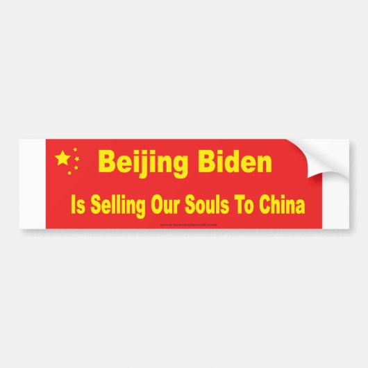 Beijing Biden Bumpersticker (Voorkant)