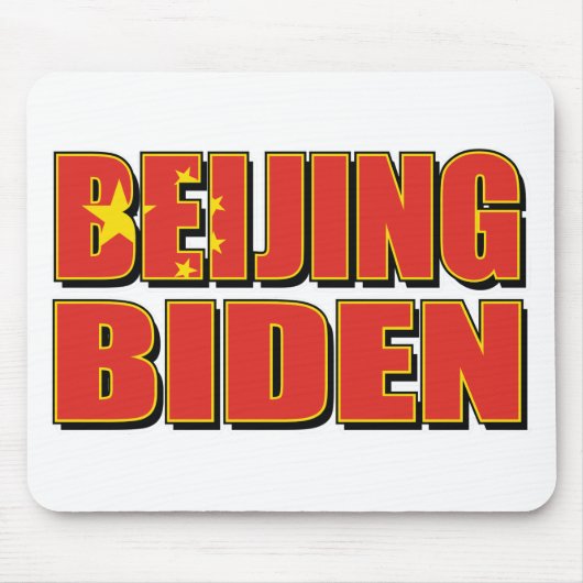 Beijing-Biden-China-vlag. Muismat (Voorkant)