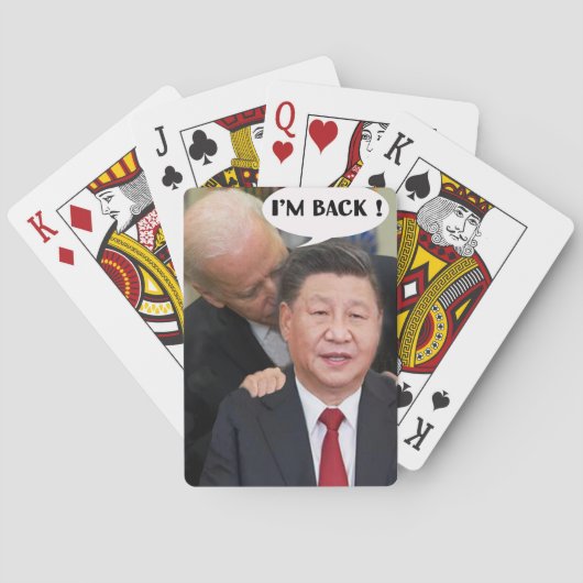 BEIJING BIDEN "I BACK" GEAR POKERKAARTEN (Achterkant)