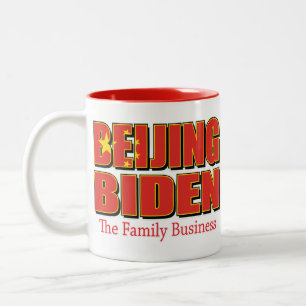Beijing-Biden-The-Family-Business- Tweekleurige Koffiemok