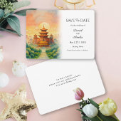 Beijing China Destination Wedding Save The Date