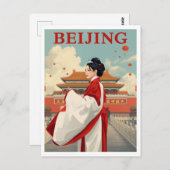 Beijing China Forbidden City Briefkaart (Voorkant / Achterkant)