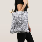 Beijing China Kaart Tote Bag (Dichtbij)