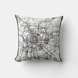 Beijing China Map Kussen