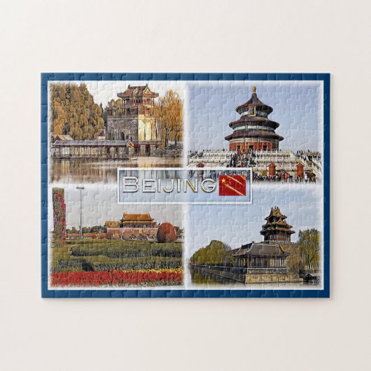 Beijing - China - Mozaïek - Legpuzzel (Horizontaal)