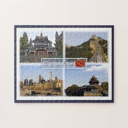 Beijing - China - Mozaïek - Legpuzzel (Horizontaal)