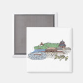 Beijing - China.png Magneet (Voorkant / Achterkant)