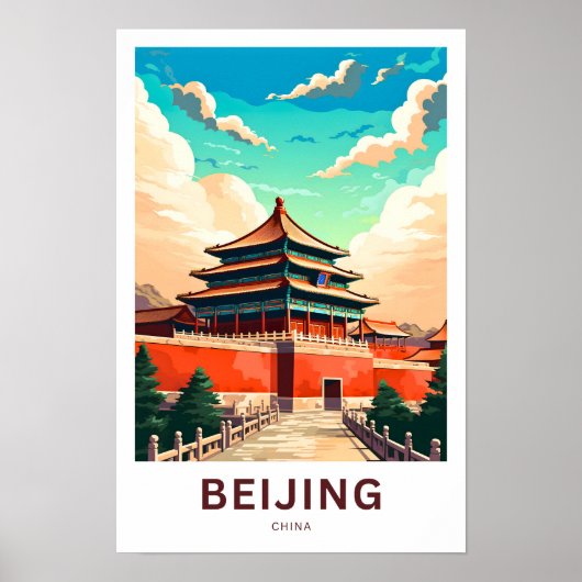 Beijing China Reisprint Poster (Voorkant)