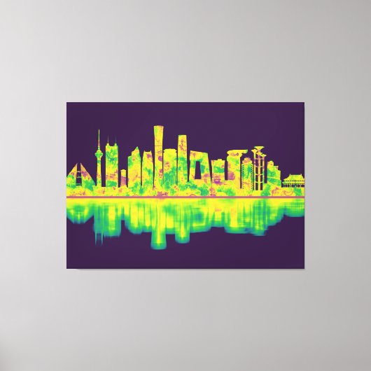 Beijing China Skyline Canvas Afdruk (Voorkant)
