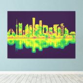 Beijing China Skyline Canvas Afdruk (Insitu (Houten vloer))