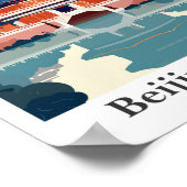 Beijing China Travel Illustratie Poster (Hoek)