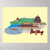 Beijing China Travel Poster (Voorkant)