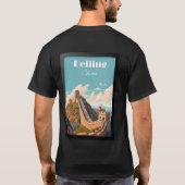 Beijing China Travel Poster T-shirt (Achterkant)