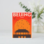 Beijing China Vintage retro toerisme Briefkaart (Staand voorkant)