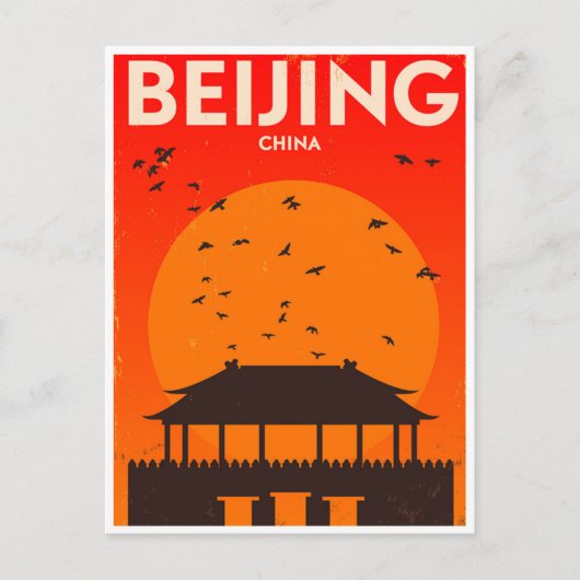 Beijing China Vintage retro toerisme Briefkaart (Voorkant)