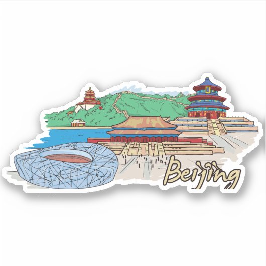 Beijing City Sticker (Voorkant)