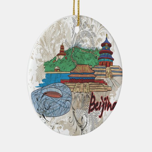 Beijing Keramisch Ornament (Rechts)