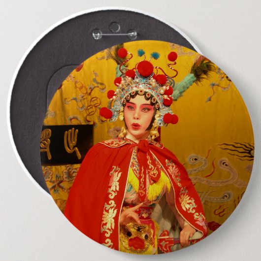 Beijing Opera Button (Voorkant /achterkant)