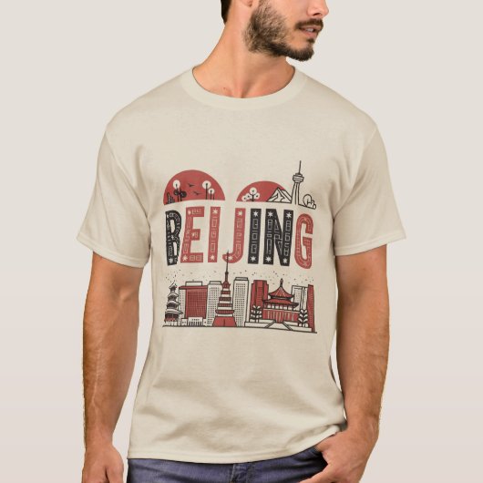 Beijing Skyline T-shirt (Voorkant)