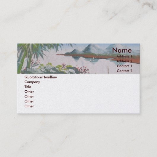 Beijing Visitekaartje (Voorkant)