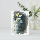 Beileidskarte mit Weinrebe Briefkaart (Staand voorkant)