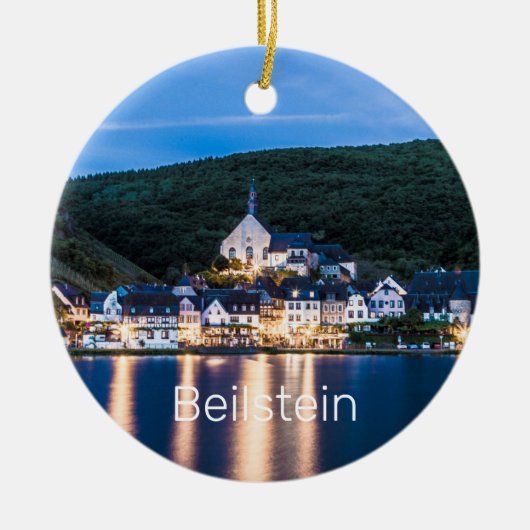 Beilstein Moezel Rijnland-Palts Duitsland Keramisch Ornament (Voorkant)