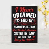 Being A Brother-in-law Of A Freakin' Awesome Siste Kaart (Gele Bloem)