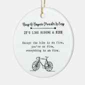 Being A Daycare Provider It' Easy Like Riding Bike Keramisch Ornament (Links)