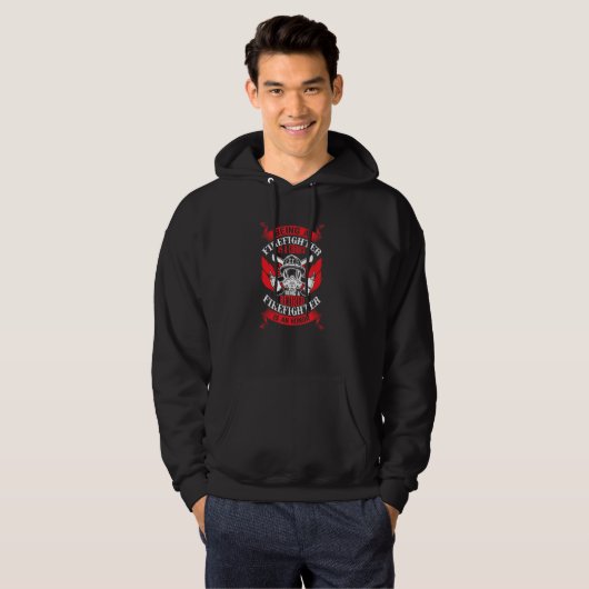 Being A Firefighter Is A Choice Retired Firefighte Hoodie (Voorkant volledig)