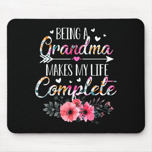 Being A Grandma Makes My Life Complete Announcemen Muismat (Voorkant)