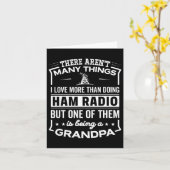 Being A Ham Radio Grandpa Funny Old Man  Kaart (Gele Bloem)