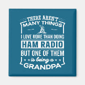 Being A Ham Radio Grandpa Funny Old Man  Magneet (Voorkant)