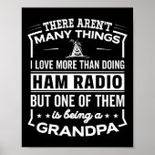 Being A Ham Radio Grandpa Funny Old Man  Poster (Voorkant)