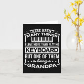 Being A Keyboard Grandpa Funny Old Man Kaart (Gele Bloem)