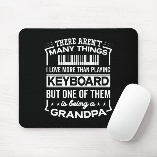Being A Keyboard Grandpa Funny Old Man  Muismat (Met muis)