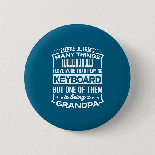 Being A Keyboard Grandpa Funny Old Man  Ronde Button 5,7 Cm (Voorkant)