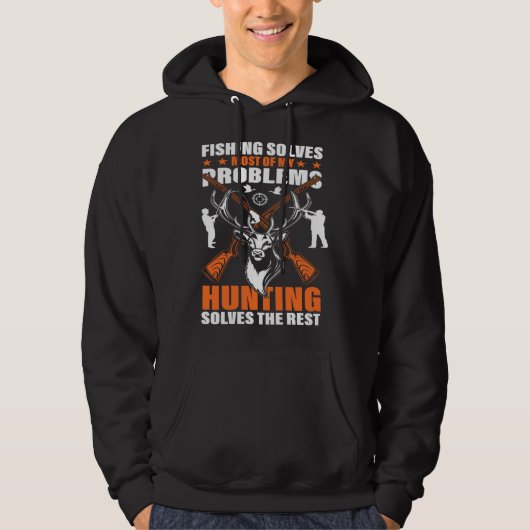Being a Papa and Hunting The Best Things in Life Hoodie (Voorkant)