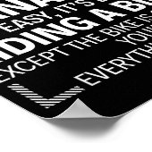 Being A Property Manager Is Easy It's Like Riding  Poster (Hoek)