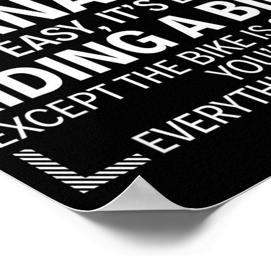 Being A Property Manager Is Easy It's Like Riding  Poster (Hoek)