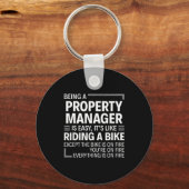 Being A Property Manager Is Easy It's Like Riding  Sleutelhanger (Voorkant)
