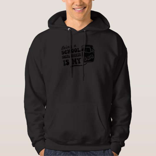 Being A School Social Worker Is My Jam Hoodie (Voorkant)