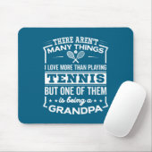 Being A Tennis Grandpa Funny Old Man Muismat (Met muis)