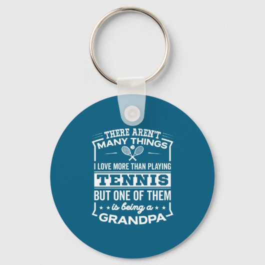 Being A Tennis Grandpa Funny Old Man  Sleutelhanger (Voorkant)