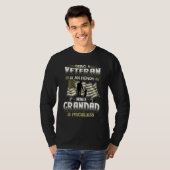 Being A Veteran Is An Honor Being A Grandad Is Pri T-shirt (Voorkant volledig)