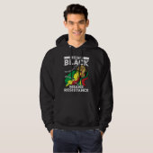 Being Black Means Resistance Black History Month Hoodie (Voorkant volledig)
