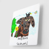 Being bored can be useful vierkante klok (Hoek)